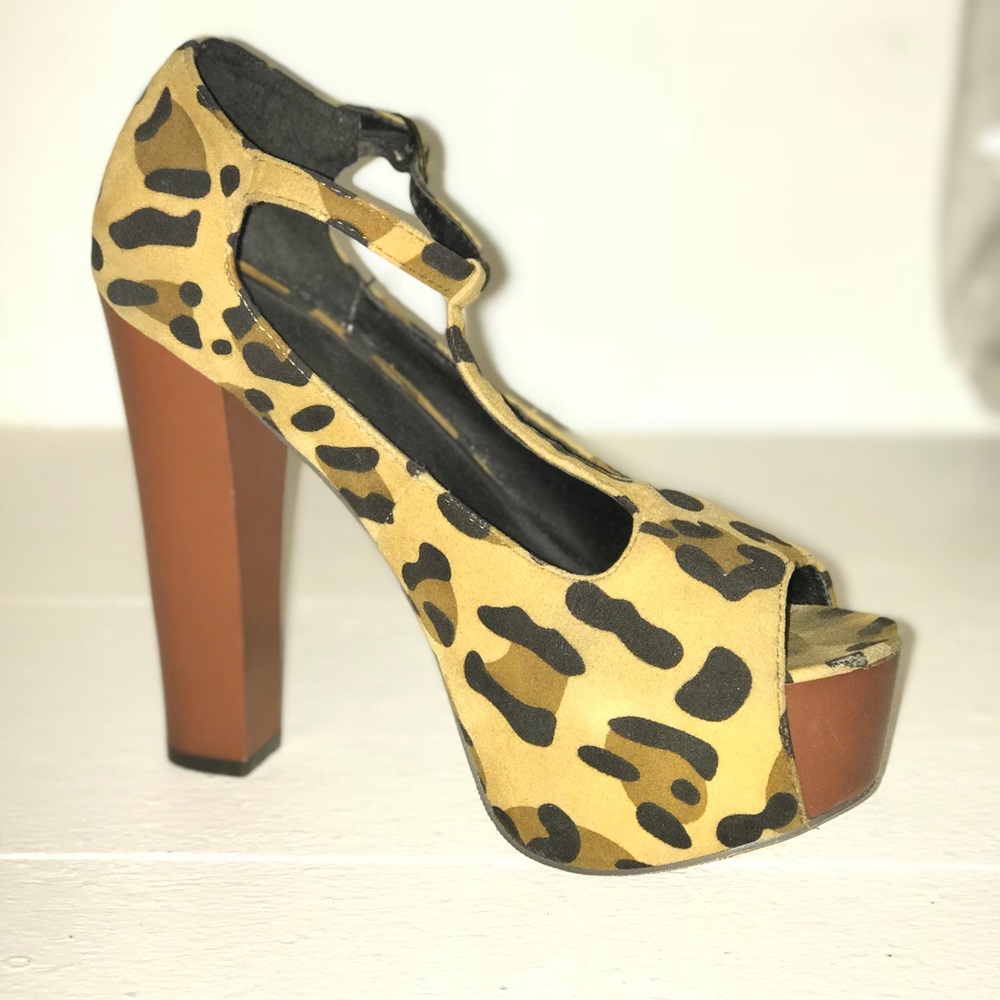 Cheetah print high heels